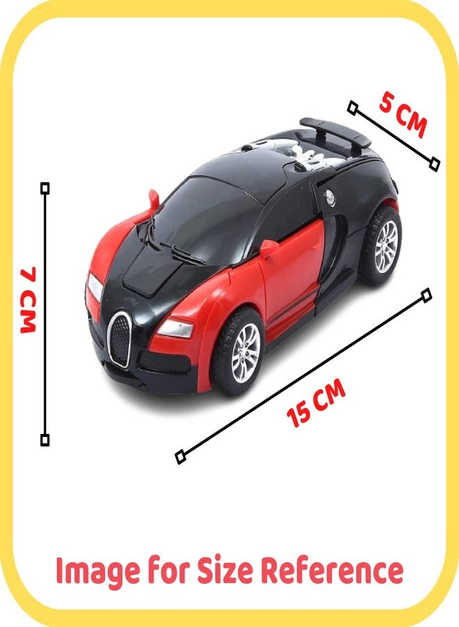 QUEENZOMY سيارة روبوت كوينزومي المتحولة للأولاد من عمر 3 سنوات فما فوق، سيارة سباق روبوت سريعة | عبوة من قطعة واحدة | ألوان ونماذج متنوعة (حسب التوافر) - بدون جهاز تحكم عن بعد - Image 2